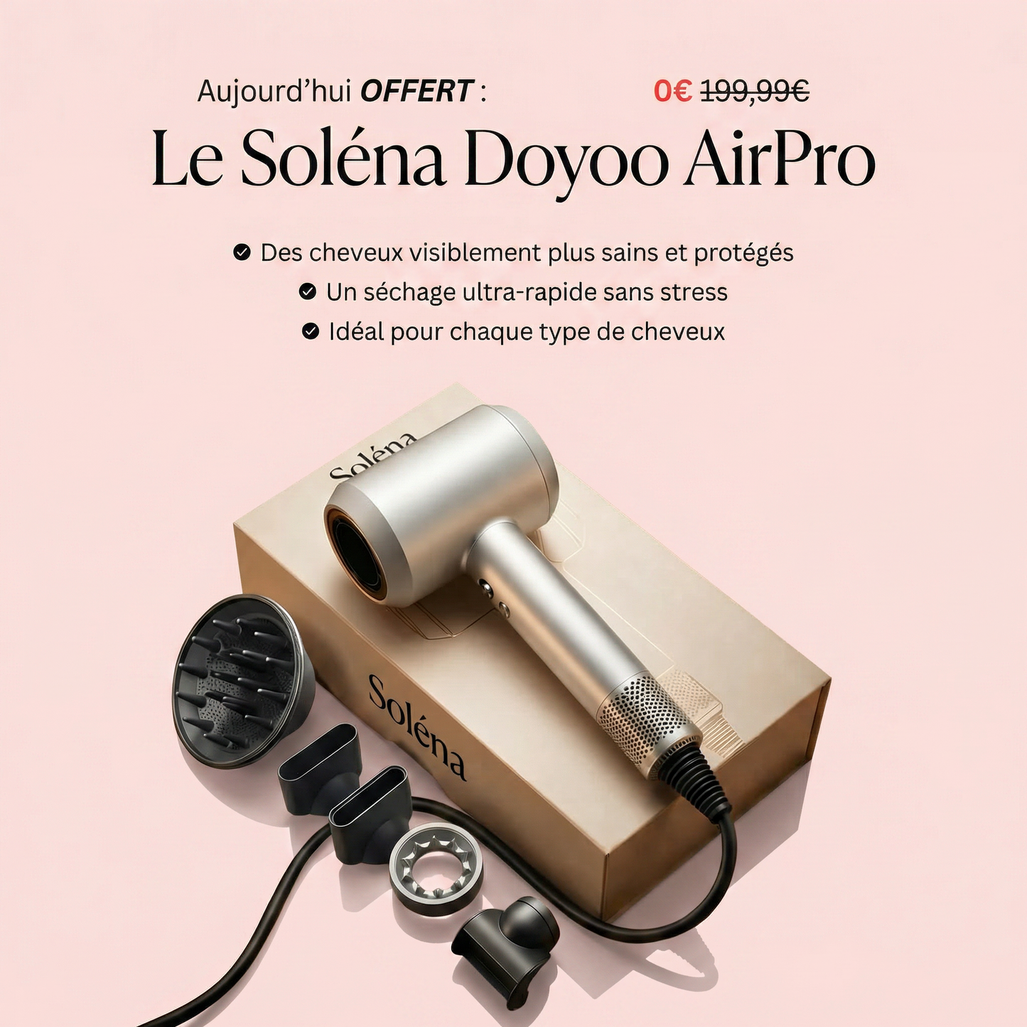 AirStraight™ — Le 2-en-1 qui sèche et lisse en une passe