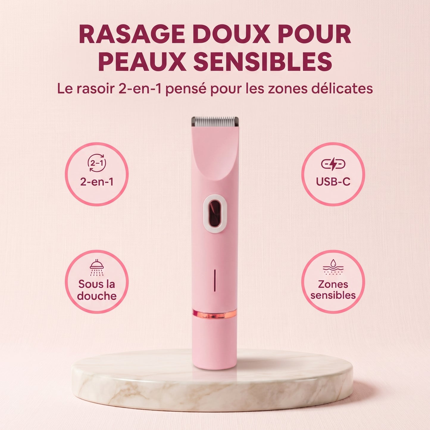 Soléna SoftTrim™ – Le rasoir beauté 2-en-1 pour peaux sensibles
